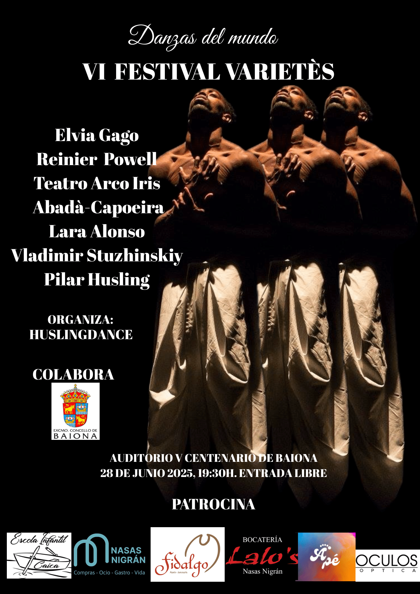 VI Festival de Varieté en Baiona CARTEL FESTIVAL VARIETES IMPRIMIR A3